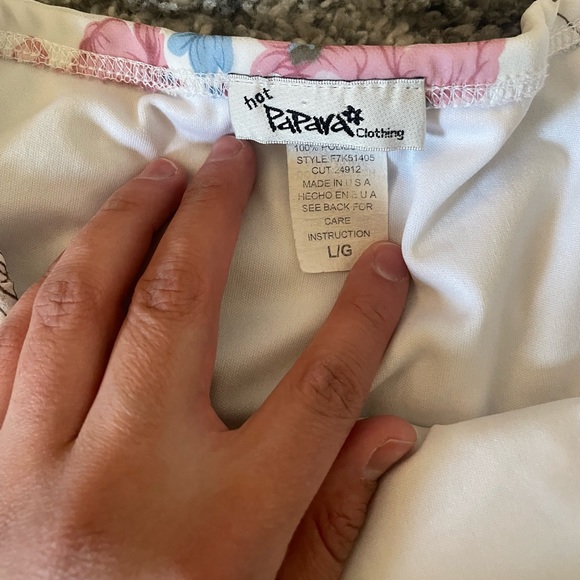 White Floral Midi Skirt - Picture 5 of 5